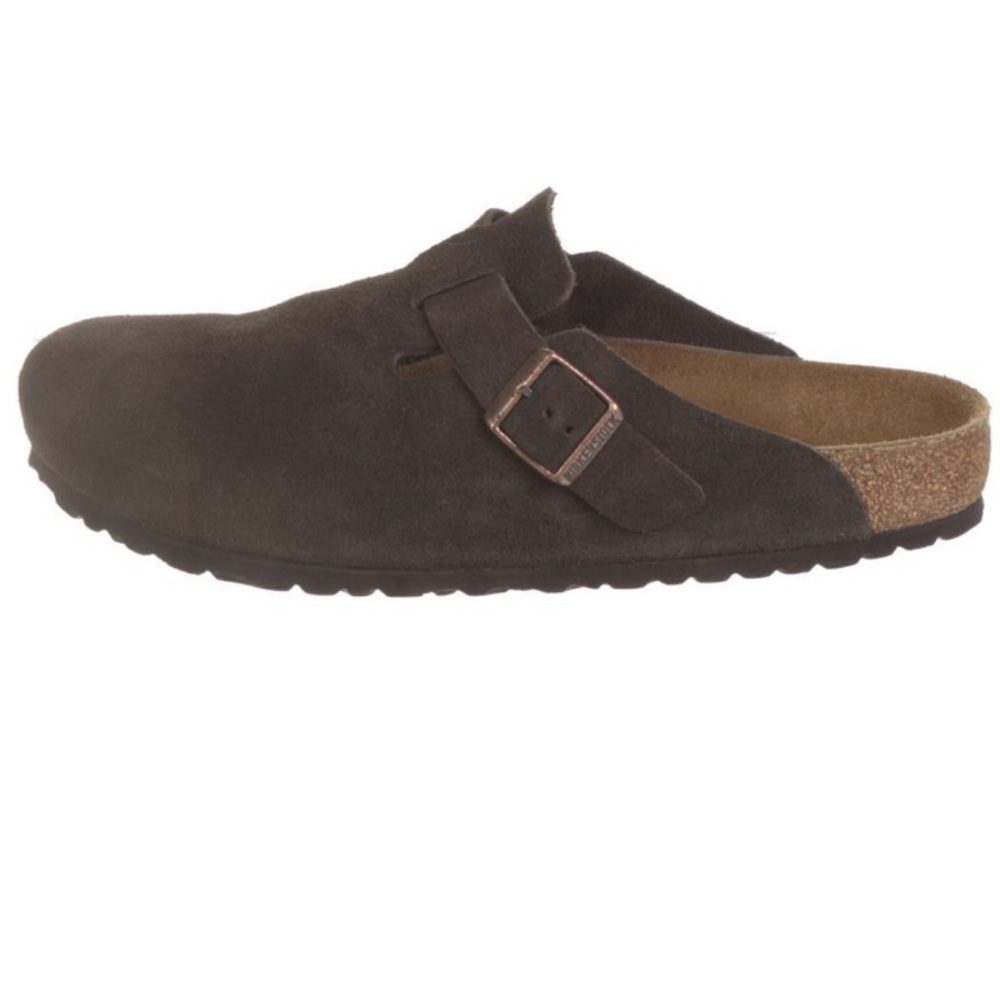 Birkenstock Brown Suede Mules - Picture 9 of 10